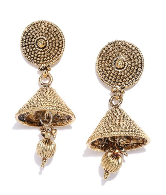 Ira Golden Dome Jhumkas